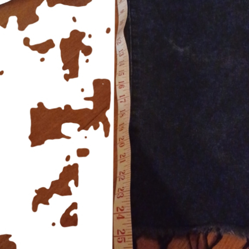 COTTON On Wide Leg Cropped Frayed Hems Faded Black Jeans. Size 2. - Picture 6 of 9